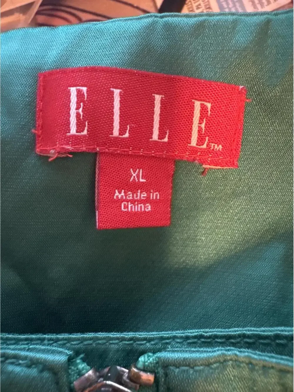 Y2K Elle Teal Cropped Swing Jacket Metallic Sheen Retro Chic - Picture 4 of 6
